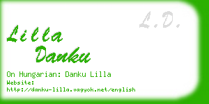 lilla danku business card